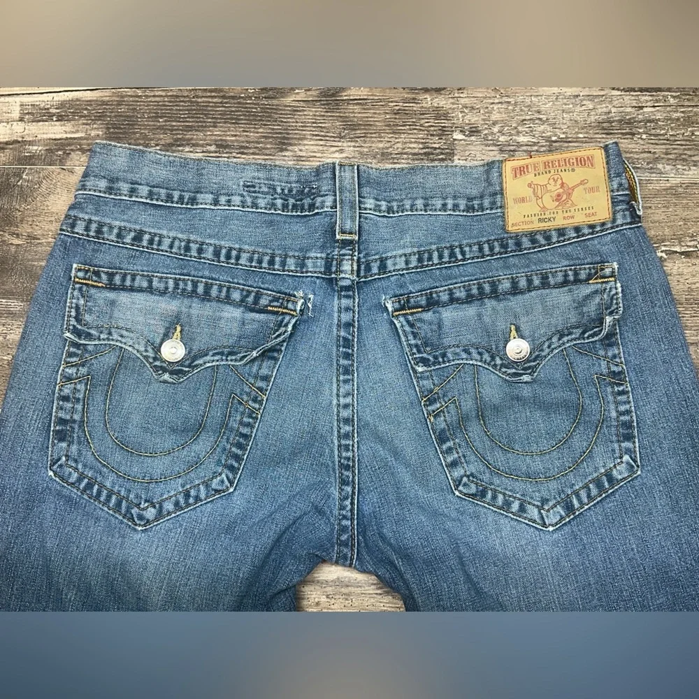 Y2K True Religion Jeans - Ricky - Made USA Straight Leg - Size 38 Vintage